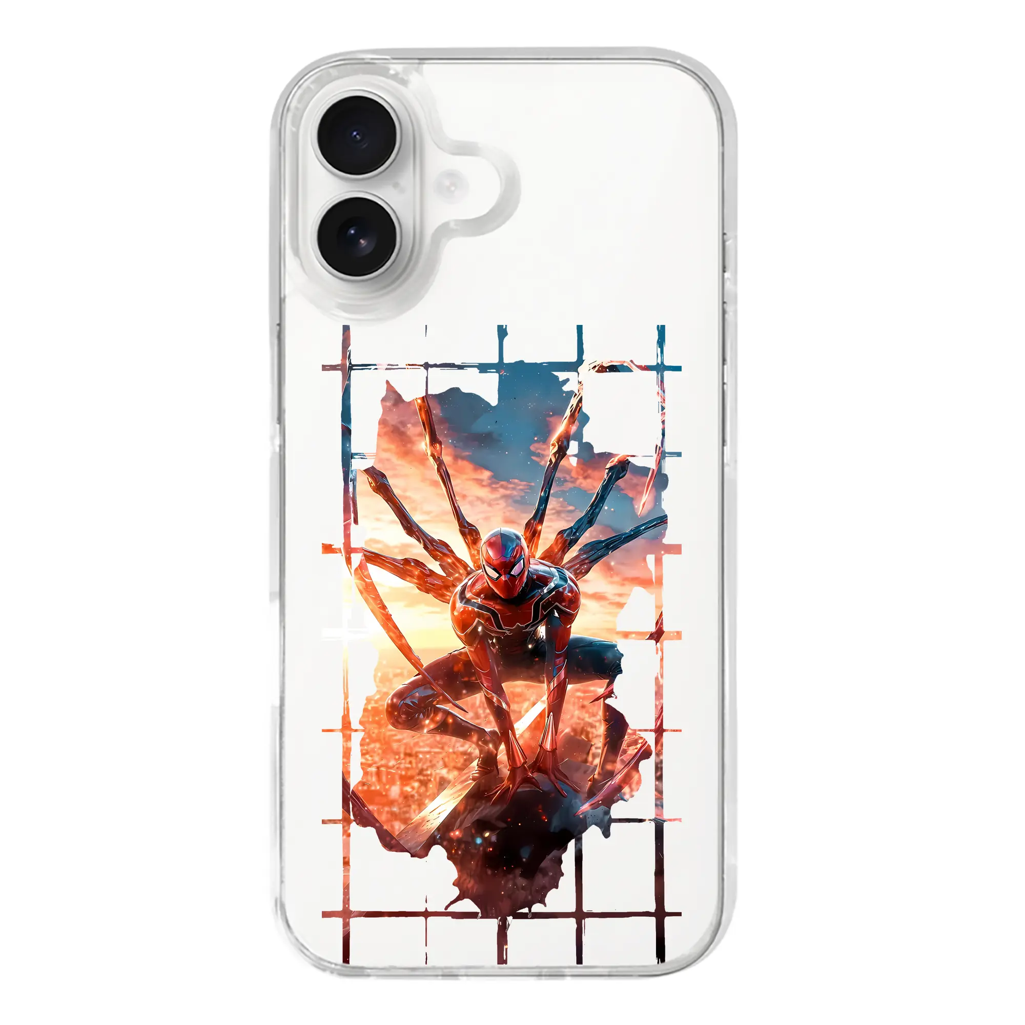 アベンジャーズ (Avenjāzu) グッズ スパイダーマン（Spider-Man） - iPhone 17シリーズ 透明スマホケース – 薄型・耐衝撃・精密フィット保護カバー